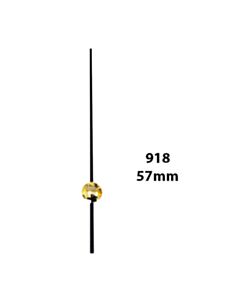 Black Metal Second Hands for Shinfuku movements 57 mm