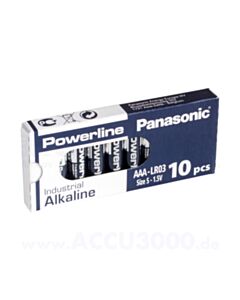  AAA Panasonic Industrial patareid LR03 10-pakk